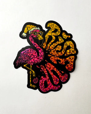 Glitter Flamingo - Sticker