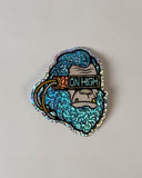 Squatch Bust 3D Embossed Glitter Sticker