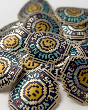 Smile - Super Embossed Sticker