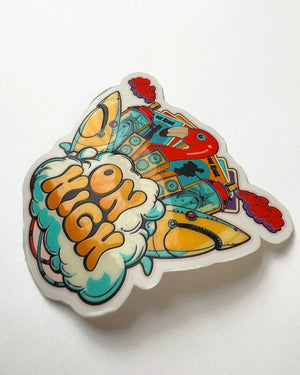 On High Logo - Embossed Sticker
