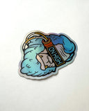 Squatch Bust - Halo Sticker