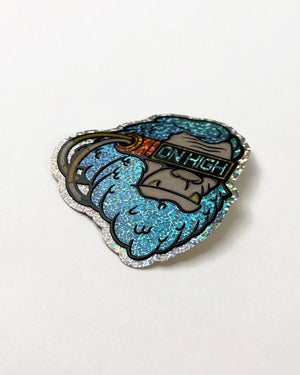 Squatch Bust - Glitter Sticker