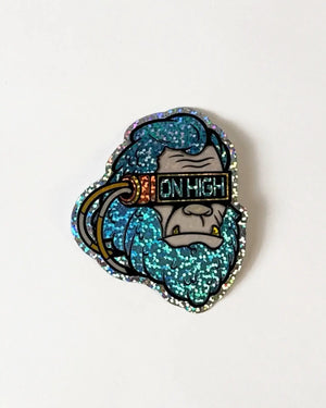 Squatch Bust - Glitter Sticker