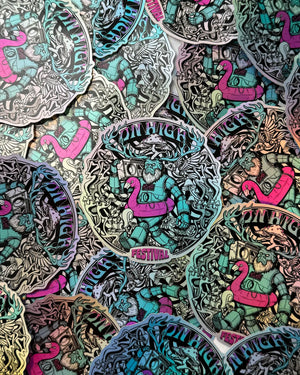 Robot Squatch - Halo Sticker